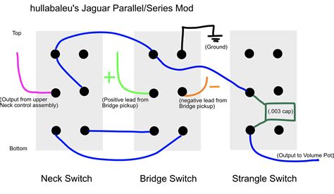 jaguar parallelseries wiring diagram adds series    pickup selectors
