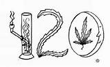 420 Weed Marijuana Trippy Bongs Stoner Tekk Zeichnen Drugz Cannabis Aol sketch template