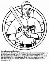 Jackie Robinson Coloring Pages Baseball Player Giants Print Printable Sf History Activities Drawing Crayola Preschool Month Color Kids Worksheets Enter sketch template