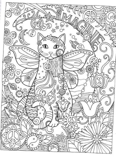 coloring pages  adults cats cats coloring pages  adults page