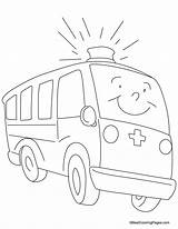 Coloring Ambulance Pages Emergency Vehicle Hospital Clipart Fast Moving Kids Library Sketch Getdrawings Getcolorings Popular sketch template