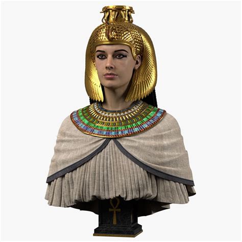 egyptian queen nefertiti 3d model 25 stl unknown obj fbx 3ds