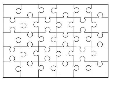 piece printable blank jigsaw puzzle piece template puzzle pieces