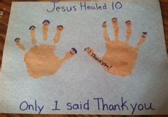 jesus healed ten lepers bible craft childrens bible activities