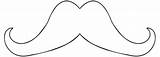 Moustache Outline Mustache Template Cut Clipart sketch template