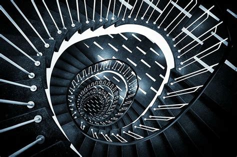 Escalier En Spirale Vue Plongeante Winding Staircase
