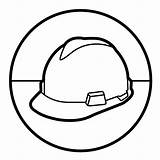 Construction Coloring Hat Drawing Worker Pages Getcolorings Printable Getdrawings Color sketch template