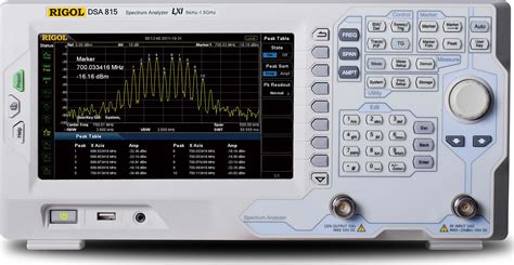 rigol dsa tg  spectrum analyzers bandwidth range max  ghz bandwith range min  khz
