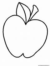 Vari Disegni Colorare Mela Apple sketch template