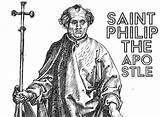 Philip Catholic Apostle sketch template