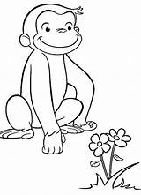George Curious Coloring Pages Spring Printable sketch template