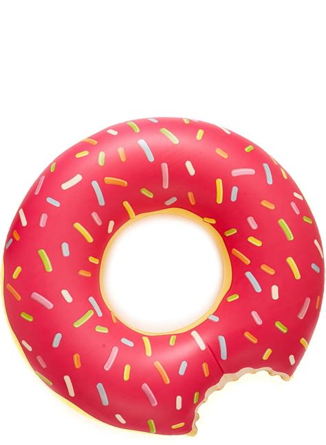 giant strawberry doughnut pool float summer food party essentials