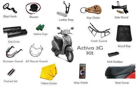 honda activa  accessories kit