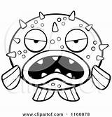 Front Blowfish Cartoon Facing Grumpy Clipart Thoman Cory Vector Outlined Coloring Illustration Royalty Angry 2021 sketch template