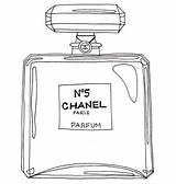 Chanel N5 Bottle sketch template