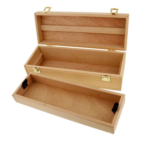 art supply artist wood  marker storage box  drawer medium tool