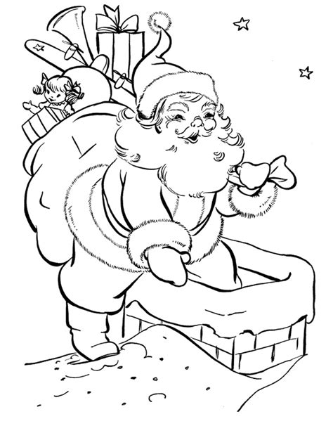 santa claus coloring pages