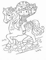 Shortcake Strawberry Coloring Pages Kids Children Color Funny Characters sketch template