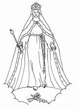 Nossa Senhora Colorir Desenhos Prepare Queenship Colorironline sketch template