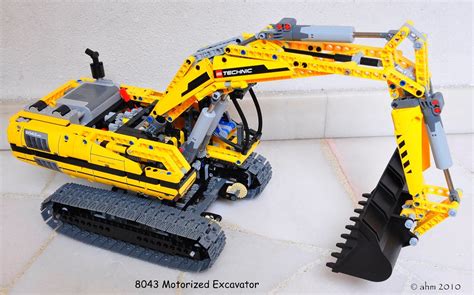 lego technic  motorized excavator hamid flickr