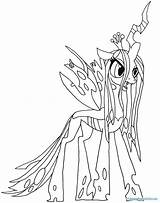 Nightmare Moon Pony Little Getdrawings Drawing Coloring Pages sketch template