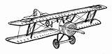 Biplane Doppeldecker Flugzeug Dubbeldekker Airplane Zeichnung Stil Jahrgang Vliegtuig Stijl Tusche Zoomen Webstockreview sketch template