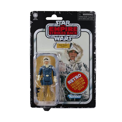star wars retro collection han solo hoth toy action figure
