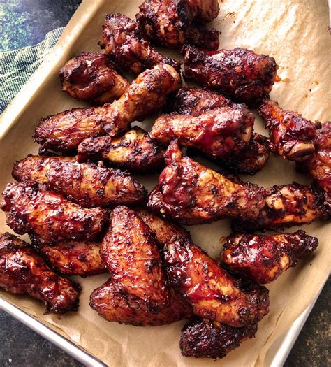 insanely tasty chicken wing recipe dry rubbed  hickory smoked