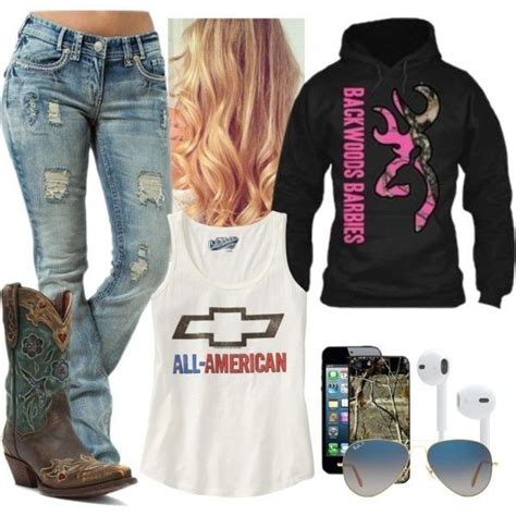 backwoods barbie polyvore 1000 country girls outfits