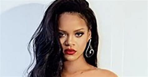 rihanna oozes sex appeal in liquid silk backless gown daily star