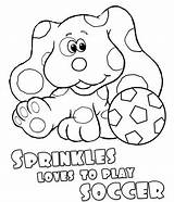Coloring Sprinkles Blue Clues Pages Nickjr Color Blues sketch template