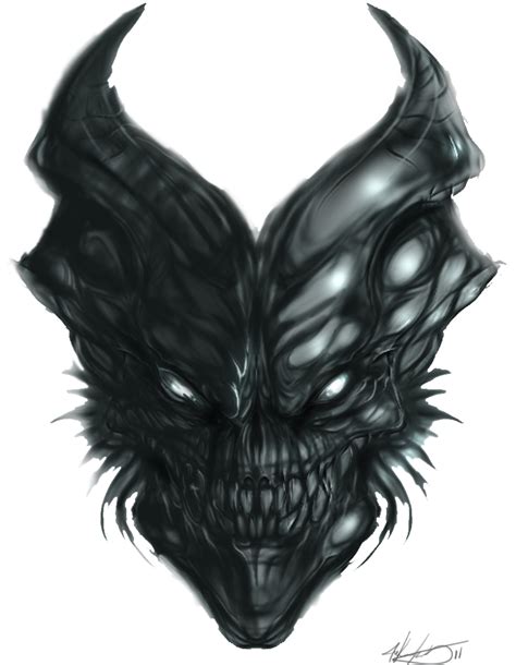 demon skull  mkounelakis  deviantart
