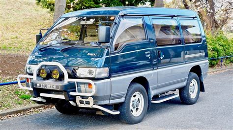 mitsubishi delica turbo diesel  minivan usa import japan auction purchase review youtube