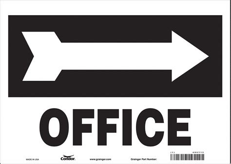 condor safety sign office sign header  header vinyl      horizontal rectangle