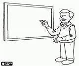 Blackboard Teacher Lavagna Coloring Beside Insegnante Alla Pages Da Colorare Accanto Colora Several Jobs Oncoloring sketch template
