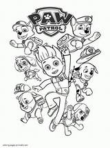 Paw Patrol Coloring Pages Printable Kids Printables Print Zuma Cartoon Patroling Games Characters Kit Template Source sketch template