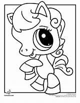Coloring Pet Shop Littlest Pages Horse Lps Printable Pony Color Popular Cartoon sketch template