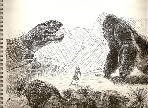 King Kong Vs T Rex By Crashingdoll On Deviantart