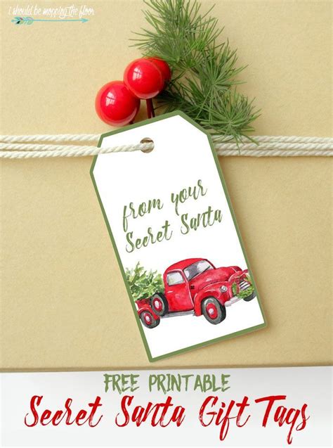 printable secret santa gift tags santa gift tags christmas gift