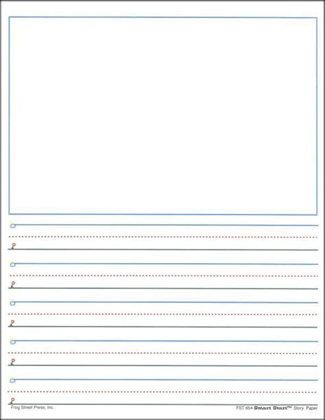 printable primary paper template  writing  penmanship