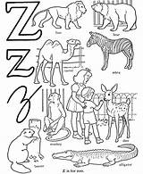 Coloring Pages Words Letter Alphabet Zoo Activity Abc Word Letters Color Kids Colouring Sheets Honkingdonkey Animals Animal Sheet Popular Picolour sketch template