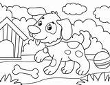 Kleurplaat Hond Hok Hetkinderhuis Kleurplaten Adults Inkleuren Coloringpagesonly Kleuren Tekenen sketch template