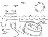 Coloring Summer Pages Kids Print Popular sketch template