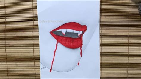 halloween drawing vampire face vampire lips vampire mouth