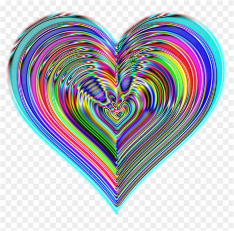 heart color love violet rainbow love heart colored hd png