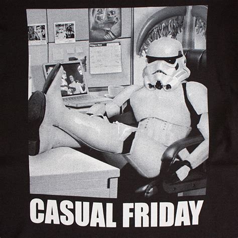 Star Wars Black Casual Friday Stormtrooper Tshirt