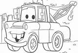 Mater Cars Coloring Pages Color sketch template