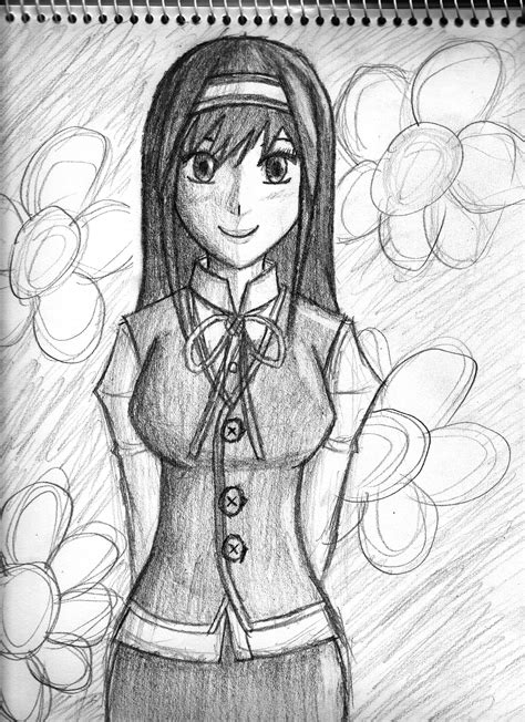 Quick Sketch Random Anime Girl By Raileysxerilyasrx On