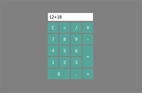 calculator  html css  javascript