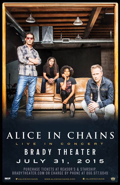 Alice In Chains Fri Jul 31 Brady Theater 105 W Brady St